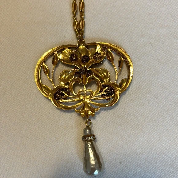 Miriam Haskell Original 28 Inch adjustable Statement Necklace - Picture 7 of 8